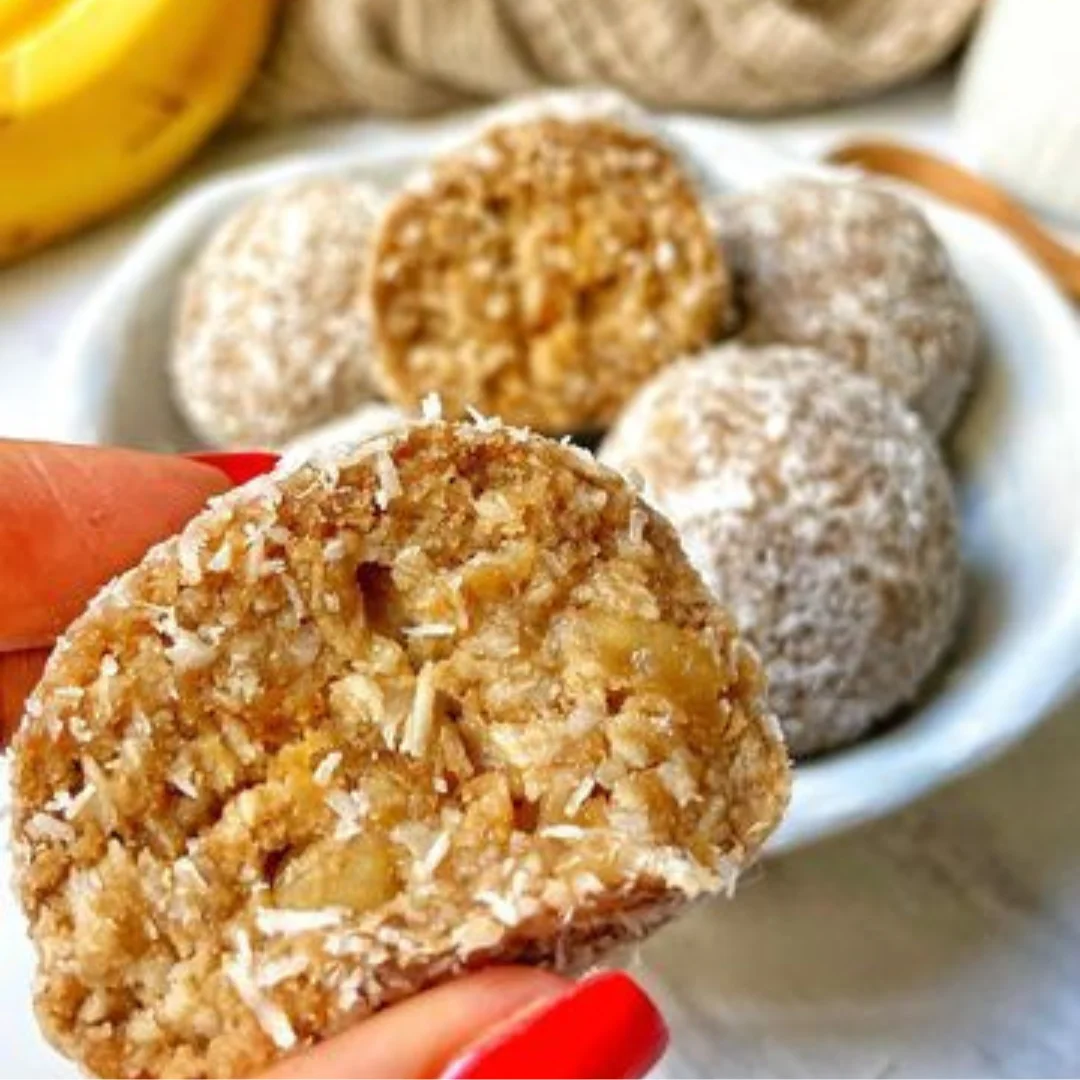 Galletas proteicas de avena, banana y coco sin lactosa